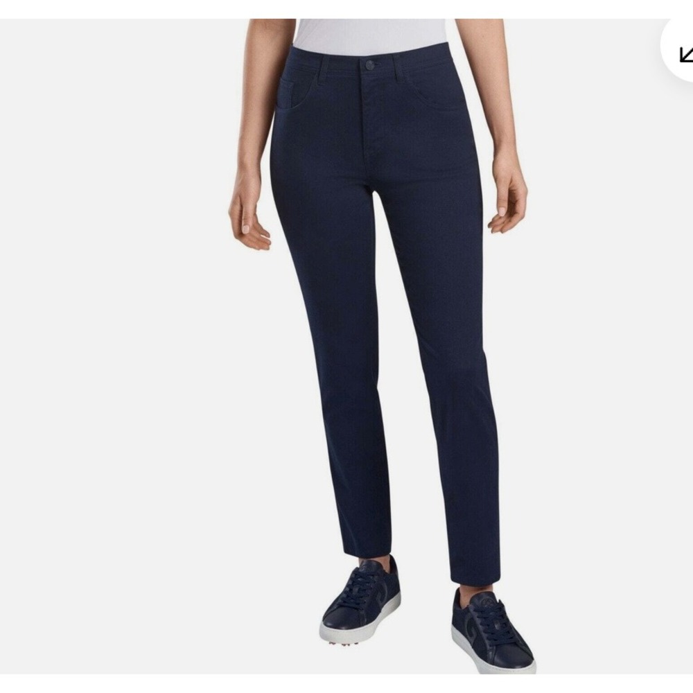 G/FORE Womens Golf Pants Navy Blue 5-Pocket‎ Slim Fit Trousers Size 4